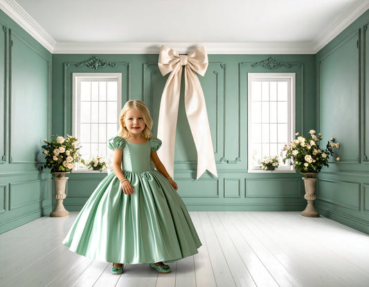 elegant green child maternity digital backdrop for photography